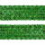 Тесьма с пайетками D4, шир. 35 мм/уп. 25+/-1 м, цвет зелёный - купить в Новочеркасске. Цена: 1 308.30 руб.