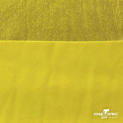 Трикотажное полотно голограмма, шир.140 см, #602 -жёлтый/жёлтый - купить в Новочеркасске. Цена 385.88 руб.