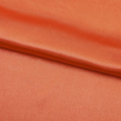 Поли креп-сатин 18-1445, 120 гр/м2, шир.150см, цвет оранжевый - купить в Новочеркасске. Цена 155.57 руб.