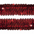 Тесьма с пайетками 3, шир. 30 мм/уп. 25+/-1 м, цвет красный - купить в Новочеркасске. Цена: 1 087.39 руб.