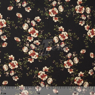 Плательная ткань "Фламенко" 3.1, 80 гр/м2, шир.150 см, принт растительный - купить в Новочеркасске. Цена 239.03 руб.