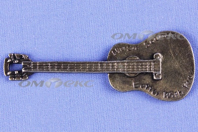 Декоративный элемент для творчества из металла "Гитара"  - купить в Новочеркасске. Цена: 19.99 руб.