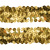Тесьма с пайетками D16, шир. 30 мм/уп. 25+/-1 м, цвет золото - купить в Новочеркасске. Цена: 1 087.39 руб.