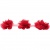 Тесьма плетеная "Рюш", упак. 9,14 м, цвет красный - купить в Новочеркасске. Цена: 46.82 руб.