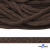 Шнур плетеный d-6 мм, 70% хлопок 30% полиэстер, уп.90+/-1 м, цв.1073-т.коричневый - купить в Новочеркасске. Цена: 594 руб.