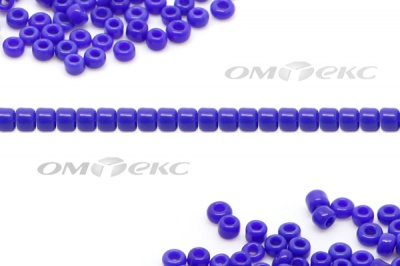 Бисер (ОS) 11/0 ( упак.100 гр) цв.48 - синий - купить в Новочеркасске. Цена: 48 руб.