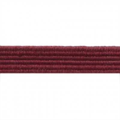 Резиновые нити с текстильным покрытием, шир. 6 мм ( упак.30 м/уп), цв.- 88-бордо - купить в Новочеркасске. Цена: 155.22 руб.