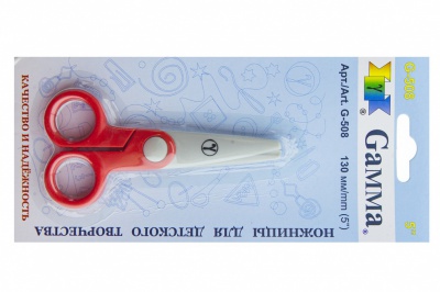 Ножницы G-508 детские 130 мм - купить в Новочеркасске. Цена: 118.32 руб.