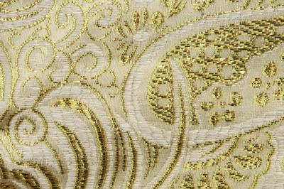 Ткань костюмная жаккард №5, 140 гр/м2, шир.150см, цвет золото - купить в Новочеркасске. Цена 383.29 руб.