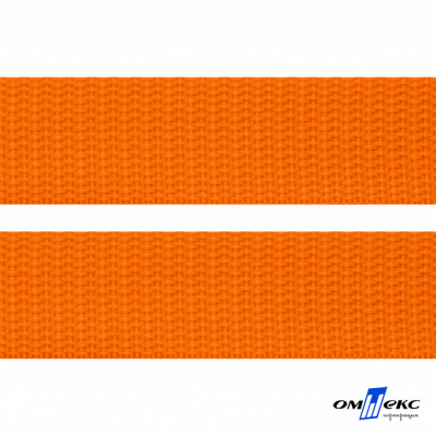 Оранжевый - цв.523 - Текстильная лента-стропа 550 гр/м2 ,100% пэ шир.50 мм (боб.50+/-1 м) - купить в Новочеркасске. Цена: 797.67 руб.