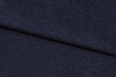Ткань джинсовая №96, 160 гр/м2, шир.148см, цвет т.синий - купить в Новочеркасске. Цена 350.42 руб.