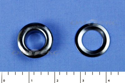 Люверсы металлические, блочка/кольцо, №5 (8 мм) упак.1000 шт- цв.никель - купить в Новочеркасске. Цена: 392 руб.