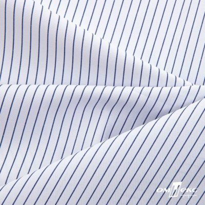Ткань сорочечная Ронда, 115 г/м2, 58% пэ,42% хл, шир.150 см, цв.4-синяя, (арт.114) - купить в Новочеркасске. Цена 306.69 руб.