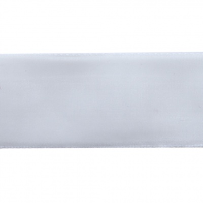 Лента бархатная нейлон, шир.25 мм, (упак. 45,7м), цв.01-белый - купить в Новочеркасске. Цена: 981.09 руб.