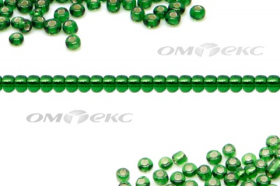 Бисер (SL) 11/0 ( упак.100 гр) цв.27В - зелёный - купить в Новочеркасске. Цена: 53.34 руб.