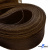 Регилиновая лента, шир.65мм, (уп.25 ярд), цв.- коричневый - купить в Новочеркасске. Цена: 499.43 руб.