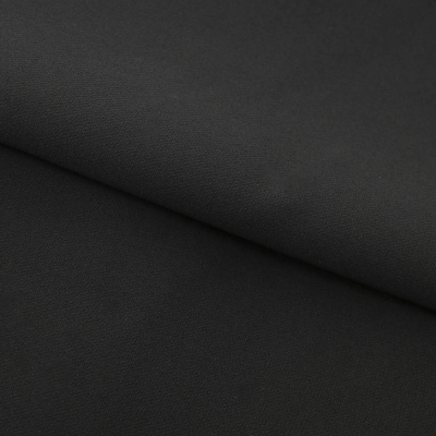 Костюмная ткань "Элис", 200 гр/м2, шир.150см, цвет чёрный - купить в Новочеркасске. Цена 306.20 руб.