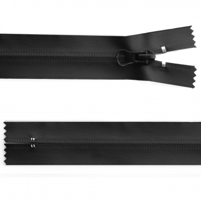 Молния водонепроницаемая PVC Т-7, 20 см, неразъемная, цвет чёрный - купить в Новочеркасске. Цена: 21.56 руб.