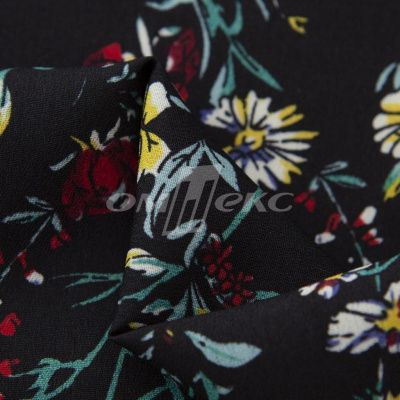Плательная ткань "Фламенко" 6.2, 80 гр/м2, шир.150 см, принт растительный - купить в Новочеркасске. Цена 239.03 руб.