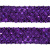 Тесьма с пайетками 12, шир. 35 мм/уп. 25+/-1 м, цвет фиолет - купить в Новочеркасске. Цена: 1 308.30 руб.