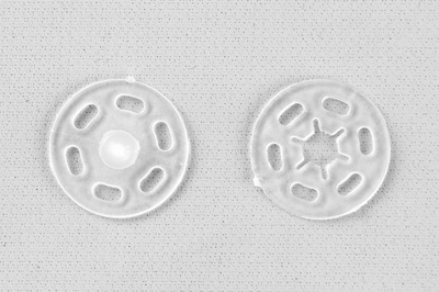 Кнопки пришивные пластиковые 15 мм, блистер 24шт, цв.-прозрачные - купить в Новочеркасске. Цена: 68.79 руб.