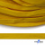 Шнур плетеный (плоский) d-12 мм, (уп.90+/-1м), 100% полиэстер, цв.269 - жёлтый - купить в Новочеркасске. Цена: 8.62 руб.