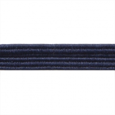 Резиновые нити с текстильным покрытием, шир. 6 мм ( упак.30 м/уп), цв.- 117-т.синий - купить в Новочеркасске. Цена: 152.05 руб.