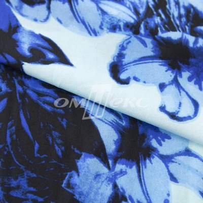 Плательная ткань "Фламенко" 19.1, 80 гр/м2, шир.150 см, принт растительный - купить в Новочеркасске. Цена 241.49 руб.