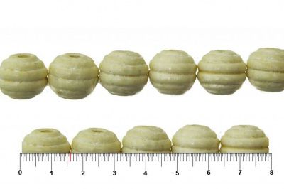 0309-Бусины деревянные "ОмТекс", 16 мм, упак.50+/-3шт, цв.035-белый - купить в Новочеркасске. Цена: 62.22 руб.