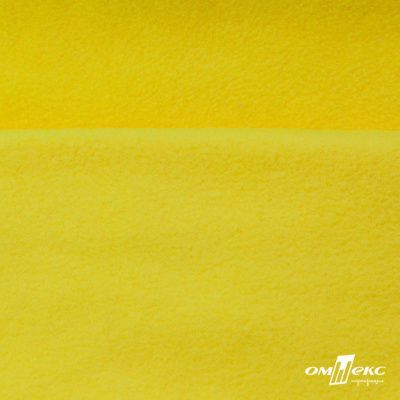 Флис DTY 14-0760, 240 г/м2, шир. 150 см, цвет яркий желтый - купить в Новочеркасске. Цена 640.46 руб.