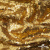 Трикотажное полотно, Сетка с пайетками,188 гр/м2, шир.140 см, цв.-тем.золото (#51) - купить в Новочеркасске. Цена 505.15 руб.