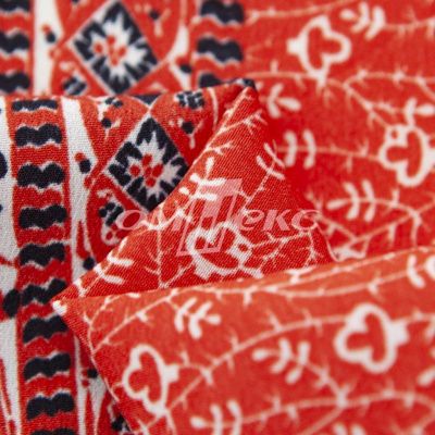 Плательная ткань "Фламенко" 24.1, 80 гр/м2, шир.150 см, принт этнический - купить в Новочеркасске. Цена 241.49 руб.