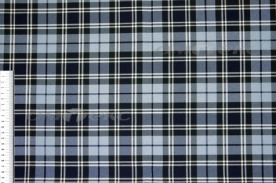 Ткань костюмная клетка Т7274 2004, 220 гр/м2, шир.150см, цвет т.синий/гол/бел - купить в Новочеркасске. Цена 