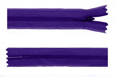Молния потайная Т3 866, 50 см, капрон, цвет фиолетовый - купить в Новочеркасске. Цена: 8.62 руб.
