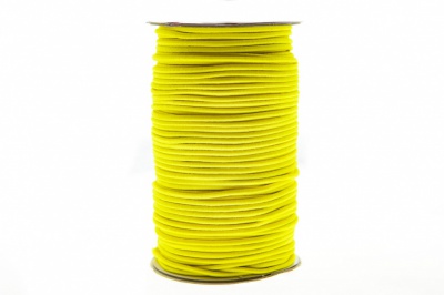 0370-1301-Шнур эластичный 3 мм, (уп.100+/-1м), цв.110 - желтый - купить в Новочеркасске. Цена: 459.62 руб.