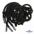 Шнурки #107-05, круглые 130 см, декор.наконечник, цв.чёрный - купить в Новочеркасске. Цена: 22.56 руб.