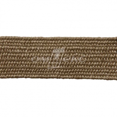 Тесьма отделочная полипропиленовая плетеная эластичная #2, шир. 40мм, цв.- соломенный - купить в Новочеркасске. Цена: 50.99 руб.