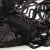 Трикотажное полотно с пайетками, шир.130 см, #311-бахрома чёрная - купить в Новочеркасске. Цена 1 183.35 руб.