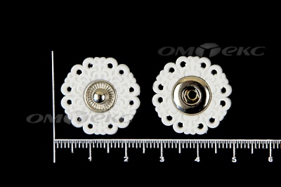 Кнопки пришивные №6 S20мм пластиковые белые - купить в Новочеркасске. Цена: 9.88 руб.