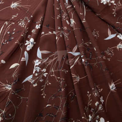 Плательная ткань "Фламенко" 2.2, 80 гр/м2, шир.150 см, принт растительный - купить в Новочеркасске. Цена 239.03 руб.