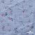Ткань Муслин принт, 100% хлопок, 125 гр/м2, шир. 140 см, #2308 цв. 69 серо-голубой с цветком - купить в Новочеркасске. Цена 413.11 руб.