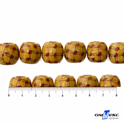 0189-Бусины деревянные "ОмТекс", 17 мм, упак.50+/-3шт - купить в Новочеркасске. Цена: 83.66 руб.