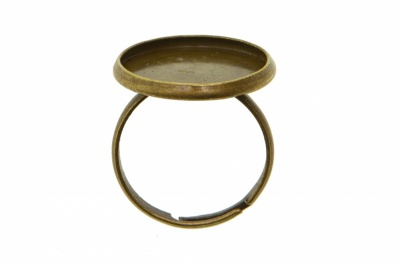 Заготовка для рукоделия металлическая фигурная для кольца 15мм - купить в Новочеркасске. Цена: 7.44 руб.