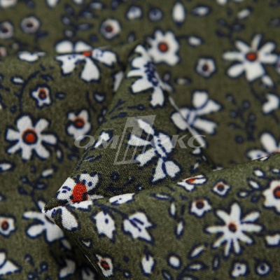 Плательная ткань "Фламенко" 11.2, 80 гр/м2, шир.150 см, принт растительный - купить в Новочеркасске. Цена 259.21 руб.