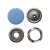 Кнопка рубашечная (закрытая) 9,5мм - эмаль, цв.182 - св.голубой - купить в Новочеркасске. Цена: 5.74 руб.