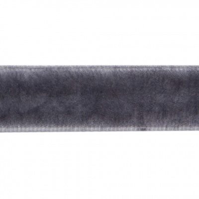 Лента бархатная нейлон, шир.12 мм, (упак. 45,7м), цв.189-т.серый - купить в Новочеркасске. Цена: 457.61 руб.