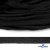 Шнур плетеный d-8 мм плоский, 70% хлопок 30% полиэстер, уп.85+/-1 м, цв.- чёрный - купить в Новочеркасске. Цена: 735 руб.