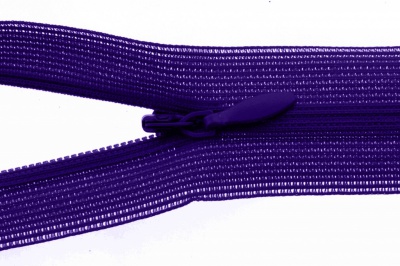 Молния потайная Т3 866, 20 см, капрон, цвет фиолетовый - купить в Новочеркасске. Цена: 5.27 руб.