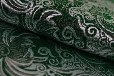 Ткань костюмная жаккард, 135 гр/м2, шир.150см, цвет зелёный№4 - купить в Новочеркасске. Цена 441.94 руб.