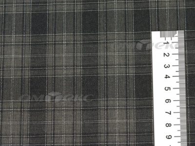 Ткань костюмная клетка 25235 2004, 185 гр/м2, шир.150см, цвет серый/бел - купить в Новочеркасске. Цена 